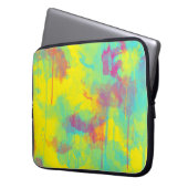 Sommer abstrakter Spaß Wasserfarbe Spritzer Laptopschutzhülle (Vorderseite Links)