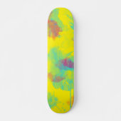 Sommer abstrakter Spaß Wasserfarbe Spritzer Skateboard (Vorne)