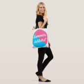 Sommer Addicted, rosa und blau Design Tasche (Am Model)