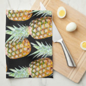 Sommer Aloha hawaiianische tropische Frucht Ananas Geschirrtuch (Viertel Falte)