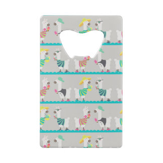 Sommer Alpacas Geldbeutel Flaschenöffner