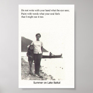 Sommer am Baikalsee Poster
