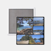 Sommer am Deception Pass Collage Magnet (Vorderseite/Rückseite)