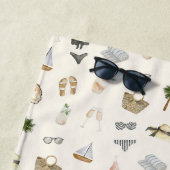 Sommer am Meer: Personalisierte Junggesellinnenabs Strandtuch (Beispiel)