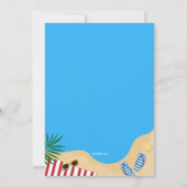 Sommer am Pool Einladung (Rückseite)