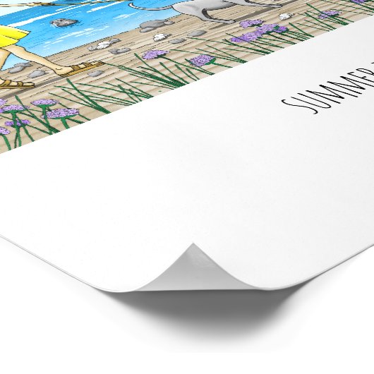 Sommer am Strand Poster (Ecke)