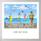 Sommer am Strand Poster (Vorne)