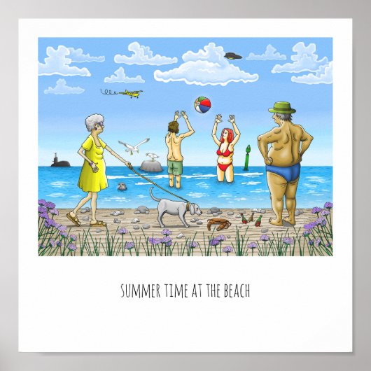 Sommer am Strand Poster (Vorne)