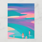 Sommer am Strand Postkarte (Vorderseite)