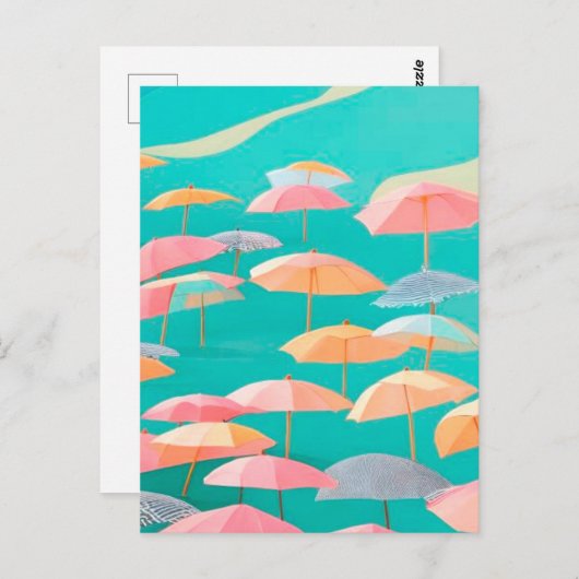 Sommer am Strand Postkarte (Vorne/Hinten)