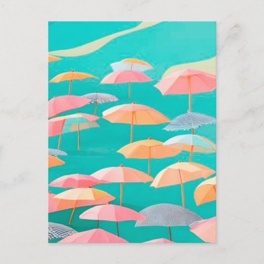 Sommer am Strand Postkarte (Vorderseite)