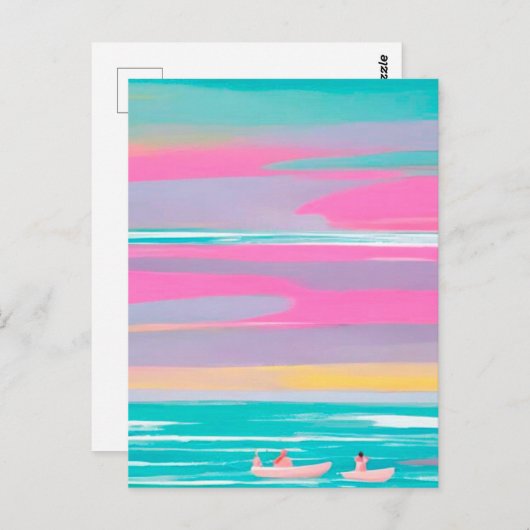 Sommer am Strand Postkarte (Vorne/Hinten)