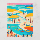 Sommer am Strand Postkarte (Vorderseite)