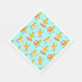 Sommer Ananas Fun Paper Napkin Serviette (Ecke)
