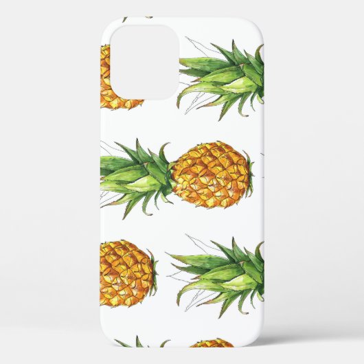 Sommer Ananas Muster, nahtlos Design. Case-Mate iPhone Hülle (Rückseite)