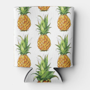 Sommer Ananas Muster, nahtlos Design. Dosenkühler