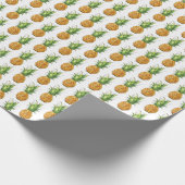 Sommer Ananas Muster, nahtlos Design. Geschenkpapier (Ecke)
