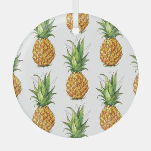 Sommer Ananas Muster, nahtlos Design. Ornament Aus Glas
