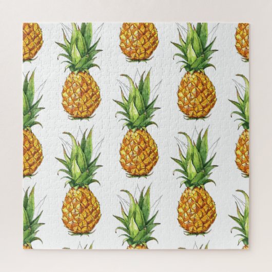 Sommer Ananas Muster, nahtlos Design. Puzzle (Vertikal)