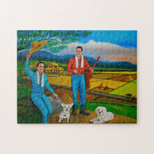 Sommer-Ansicht-Puzzlespiel Puzzle