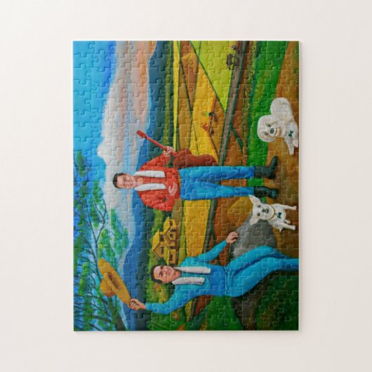 Sommer-Ansicht-Puzzlespiel Puzzle (Vertikal)