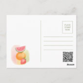 Sommer - Apricot-Juice-Postkarte Postkarte (Rückseite)