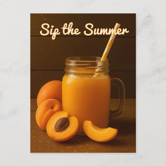 Sommer - Apricot-Juice-Postkarte Postkarte (Vorderseite)