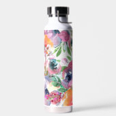Sommer-Aquarell-Blumen Trinkflasche (Links)