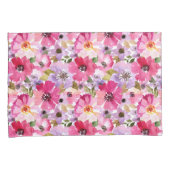 Sommer-Aquarell-Blumenmuster Kissenbezug (Vorderseite-Rechts)