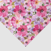 Sommer-Aquarell-Blumenmuster Seidenpapier (Ausschnitt)