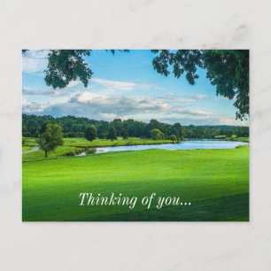 Sommer auf dem Golfplatz Denken Sie an Sie Postkar Postkarte