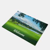 Sommer auf dem Golfplatz Fußmatte (Schrägansicht)