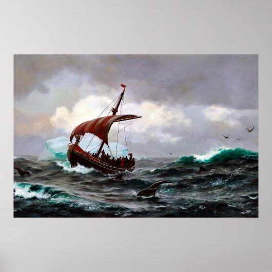 Sommer auf dem Grönland Küste Jahr 1000 Poster (Vorne)