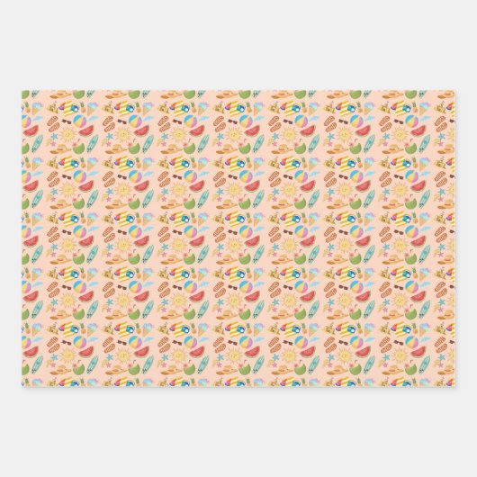 Sommer auf einen Blick Geschenkpapier Set (Vorderseite)
