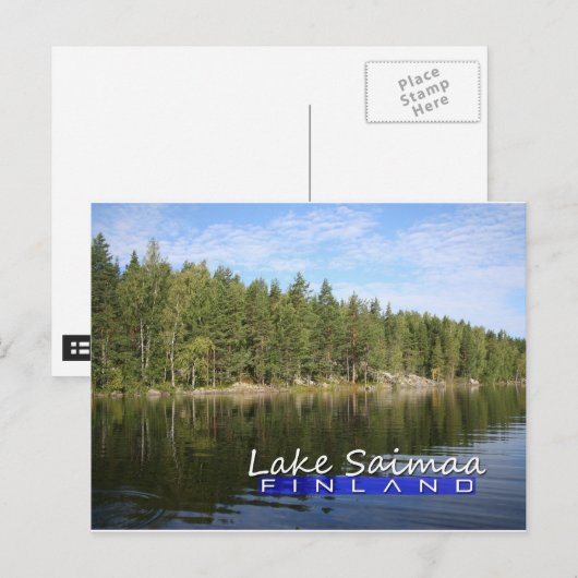 Sommer auf Saimaa Postkarte (Vorne/Hinten)