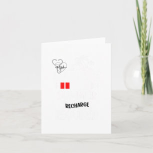 Sommer-Aufladung Erforderlich Lustiger Schulkranke Karte