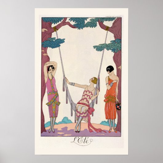 Sommer, aus "Gazette du Bon Ton", 1925 Poster (Vorne)
