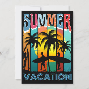 SOMMER-AUSRÜCKUNG STRAND SURFEN FAMILIENURLAUB EINLADUNG