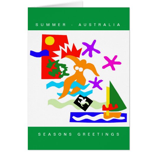 SOMMER - Australien - Australien - Weihnachtskarte (Vorne)