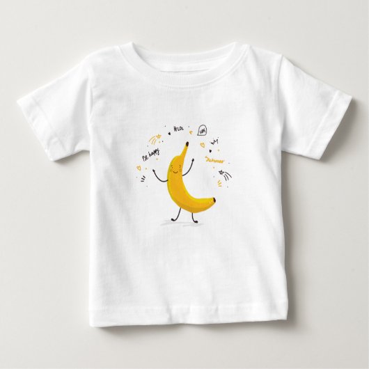 Sommer-Baby-Bananen-T-Shirt Baby T-shirt (Vorderseite)