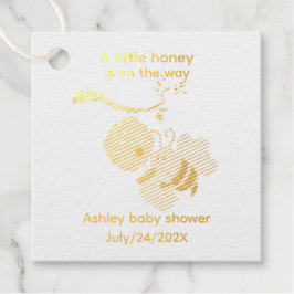 Sommer-Baby-Shower-Themen Hummel  Geschenkanhänger