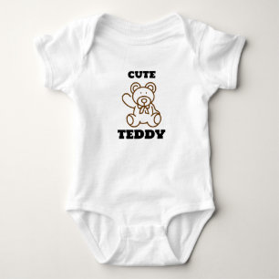 Sommer Babys Süßer Bär Teddy Baby Strampler