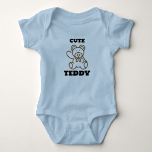 Sommer Babys Süßer Bär Teddy Baby Strampler