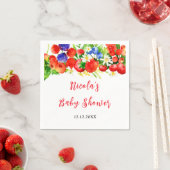Sommer-Babyshower mit gemischten Beeren Serviette (Beispiel)