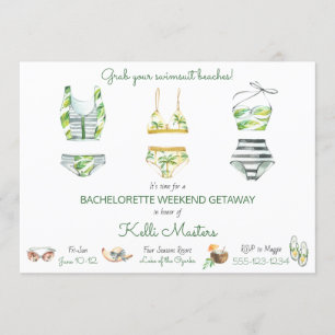 Sommer Bachelorette Wochenende Stadtrundgang Einladung