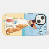 Sommer Basenji iPhone Hülle (Rückseite (Horizontal))