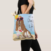 Sommer Basset Hound Tasche (Von Nahem)