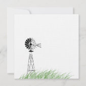 Sommer-Bauernhof-Hochzeits-Einladung Einladung (Rückseite)