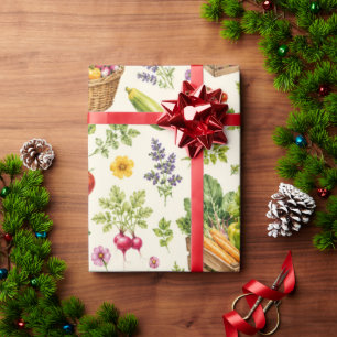 Sommer-Bauernmarkt Garten-Verpackungspapier Geschenkpapier