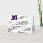 Sommer-Baum Aleph Karte (Rückseite)